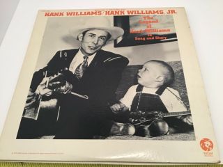Hank Williams Sr Jr The Legend In Song & Story Album Nm Record Lp Ernest Tubb