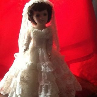 Mary Hoyer Clothes Vintage Tagged,  Doll Not Wedding Gown And Veil
