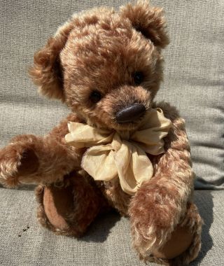 Up For Adoption: Artist Bear - “bryant”artist Unknown Well Made,  Jointed,  14.  5”