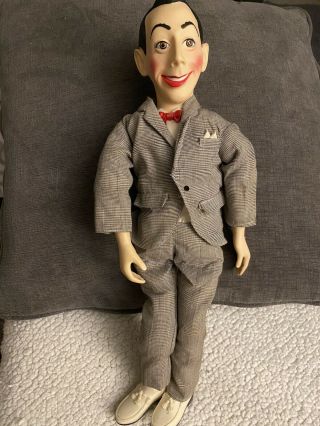 Vintage Peewee Herman Pull String Doll 18” Matchbox 80s Collectible Toy 1987