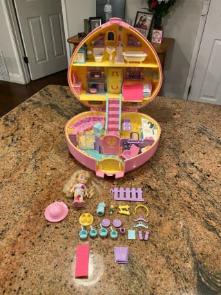 1992 Lucy Locket Polly Pocket Bluebird Toys Carry N Play Dream Home 98 Complete