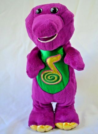 Barney The Dinosaur Dino Dance Animated Singing Dancing Plush Purple 2002 13 "