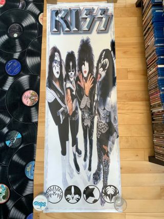 2002 Kiss Large Door Poster 5 Feet Tall Official Gene Simmons Paul Stanley