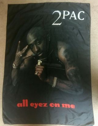 (2) 2pac Silk Fabric Posters | 40 X 30 | All Eyes On Me,  Middle Fingers | Great