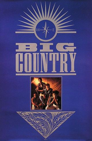 Big Country 1984 The Crossing Canada Promo Poster