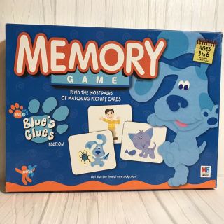 Blues Clues 2003 Memory Matching Game By Milton Bradley Ages 3 - 6 Complete