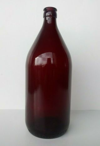 Anchor Hocking - Royal Ruby - 32 Oz Schlitz Beer Bottle - 1949