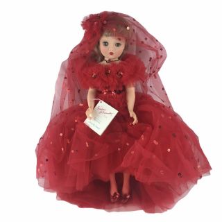 Vintage Madame Alexander Doll Fao Exclusive Cissy Scassi Red Tulle Gown Box 21 "