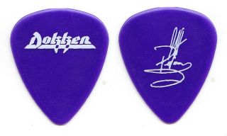 Dokken Jeff Pilson Signature Purple Guitar Pick 2 - 1990s Tours