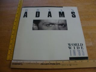 Bryan Adams World Wide Concert Tour Program 1985 Oversized Vintage