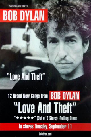 Bob Dylan - Love And Theft - Rolled Rock Promo Poster (2001)