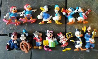 13 Vintage Walt Disney Mickey Mouse 2 " Pvc Toy Figures Applause