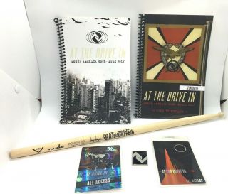 At The Drive In 2017 Tour Books,  Band/crew Passes,  Drumstick,  Pin Mars Volta