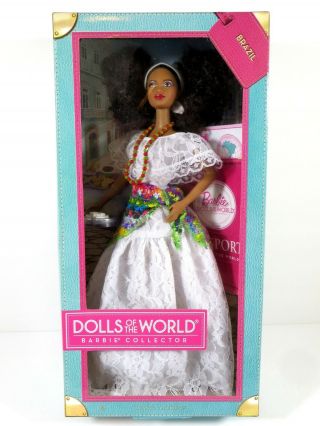 Nib Barbie Doll 2011 Dolls Of The World Brazil W3445