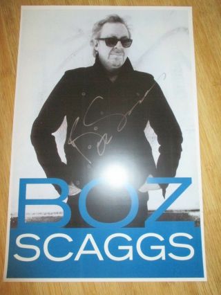 Boz Scaggs Autographed Concert Poster Reprint Rock Pop Blues