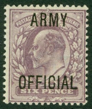 Sg 050 6d Pale Dull Purple,  Army Official,  Pristine Very Lightly Mounted.