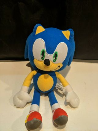 Sega Toy Factory Sonic The Hedgehog 12 " Plush Stuffed Toy Pre - Owned