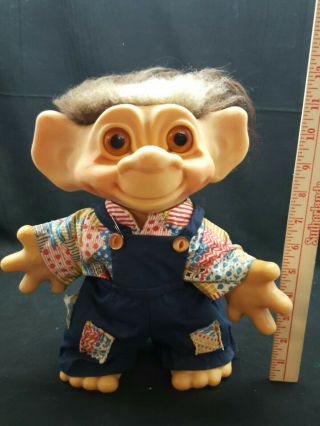 1964 Dam Things Establishment Troll Doll Made In Denmark 11” Dam Troll