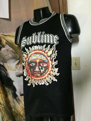 Vtg Sublime Long Beach Ca 40 Oz To Freedom Black Jersey Tank Top Shirt Adult S