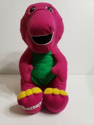 Playskool 1998 Interactive Talking Singing Play Along Barney Dinosaur Plush Doll