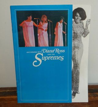 1968 An Evening With Diana Ross & The Supremes Concert Program