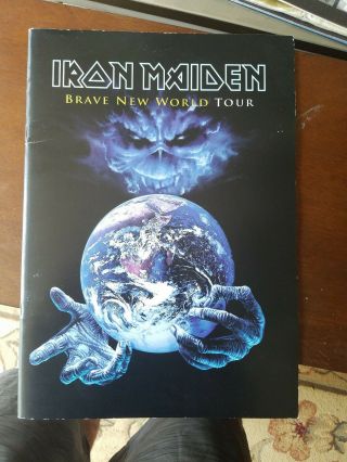 Iron Maiden Brave World Tour Concert Program Book Year 2000