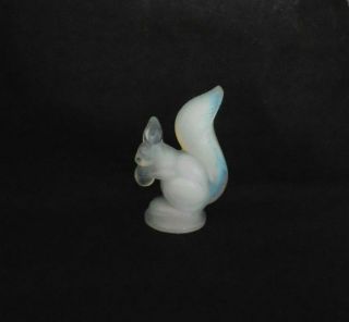 Vintage Sabino Opalescent Art Glass Squirrel Figurine France