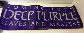 11 - 1990 Coming Soon Deep Purple Slaves And Masters Album Advertisement Posters