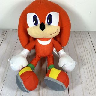 12 " Knuckles Sonic The Hedgehog Plush Stuffed Animal Sega Licensed
