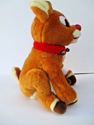 Gemmy 1998 Animated Singing Rudolph With Flashing Red Nose Nosed Reindeer 6985