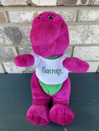 Barney Purple Dinosaur 14 " Kids Stuffed Plush Animal Lyons Vintage 1992 P2