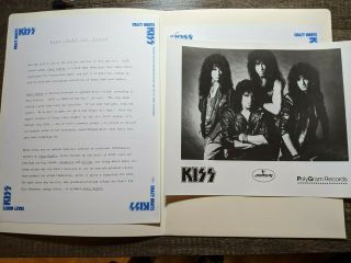 Kiss Crazy Nights Press Kit 1988