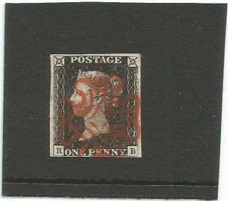 Gb Queen Victoria 1840 Penny Black
