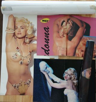 7 Madonna Posters - Erotica,  Breathless,  Early Days,  Blond Ambition,  More