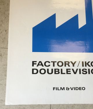 Factory Ikon Doublevision Film Poster 1987 Chris Mathan Rare 2