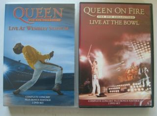Queen - Live At Wembley Stadium And Live At The Bowl,  2 Double Dvd 