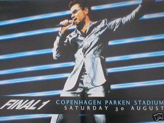 George Michael Final 1 Official Ex Tour Poster 70 X 50 Wham Rare