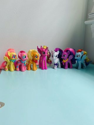 My Little Pony 18 Piece Ultimate Set With Charm Necklaces Includes 7 Dolls