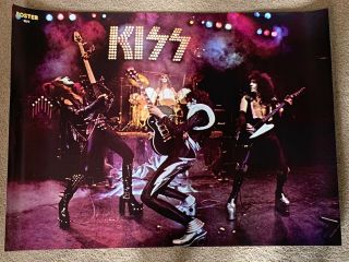Kiss Alive Iconic Live Poster Paul Stanley Gene Simmons Ace Frehley Peter Criss