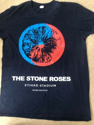 The Stone Roses Official Tour T - Shirt.  Eithad Stadium Manchester June 2016