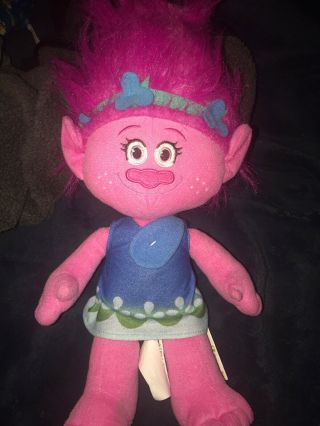 Dreamworks/northwest Co.  Princess Poppy Trolls Doll 19” Tall Plush Stuffed