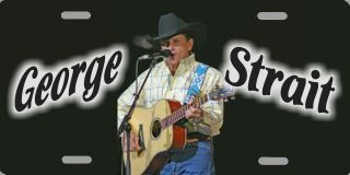 George Strait Color Photo Country License Plate 12 " X6 " Aluminum