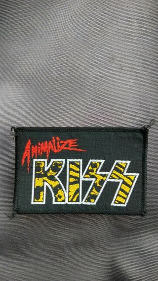 Kiss Animalize Patch.  Vintage Og 80 