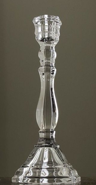 Elegant Tiffany & Co.  Crystal Candlestick Candle Holder 9 1/4 "