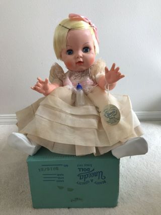 Vintage Uneeda Baby Doll With Bottle 20 "