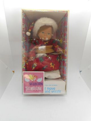 Newborn Thumbelina Doll In A Christmas Outfit Ashton - Drake Galleries