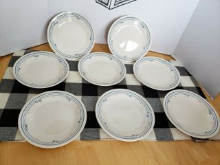 Set Of 8 Corning Corelle Country Violets Bread And Butter Plates 6 3/4 "