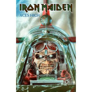 Iron Maiden Aces High Premium Fabric Poster / Flag