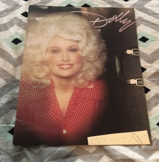 Vintage 1978 Dolly Parton Concert Portfolio Tour Booklet Country Music Singer