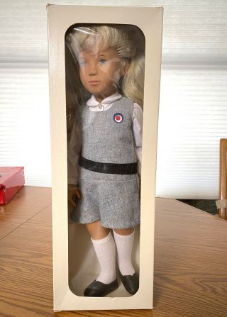 Vintage Sasha Doll 16 " Blonde School Girl 114s,  Silver Tag Nib